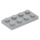 LEGO lapos elem 2x4, világosszürke (3020)